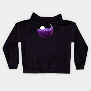 The Violet Ocean in a ball Kids Hoodie